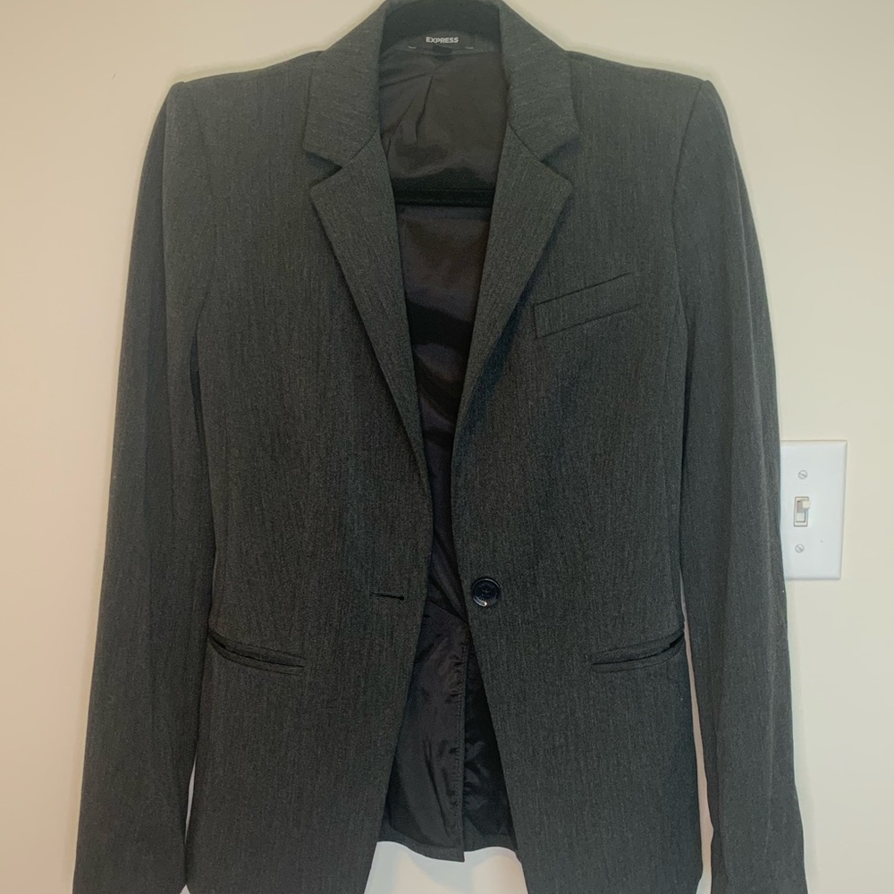 Express Grey Blazer
